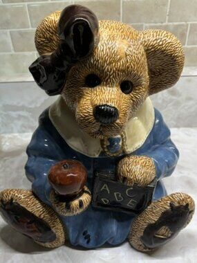 Vintage Boyd's Bears Mrs Bruin's Cookie Jar School teacher Bear (1990)